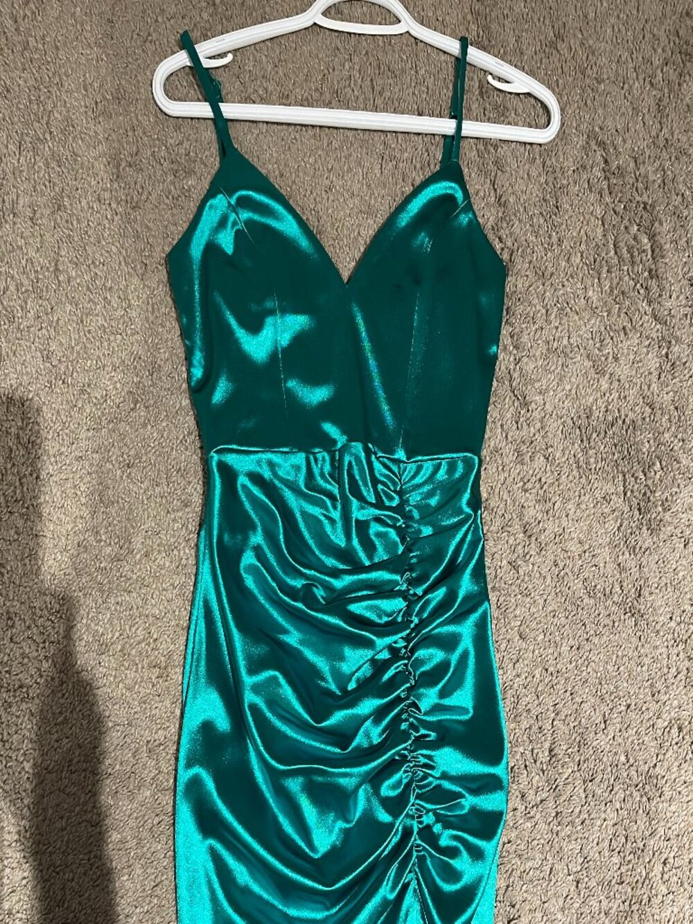Satin Emerald Dress